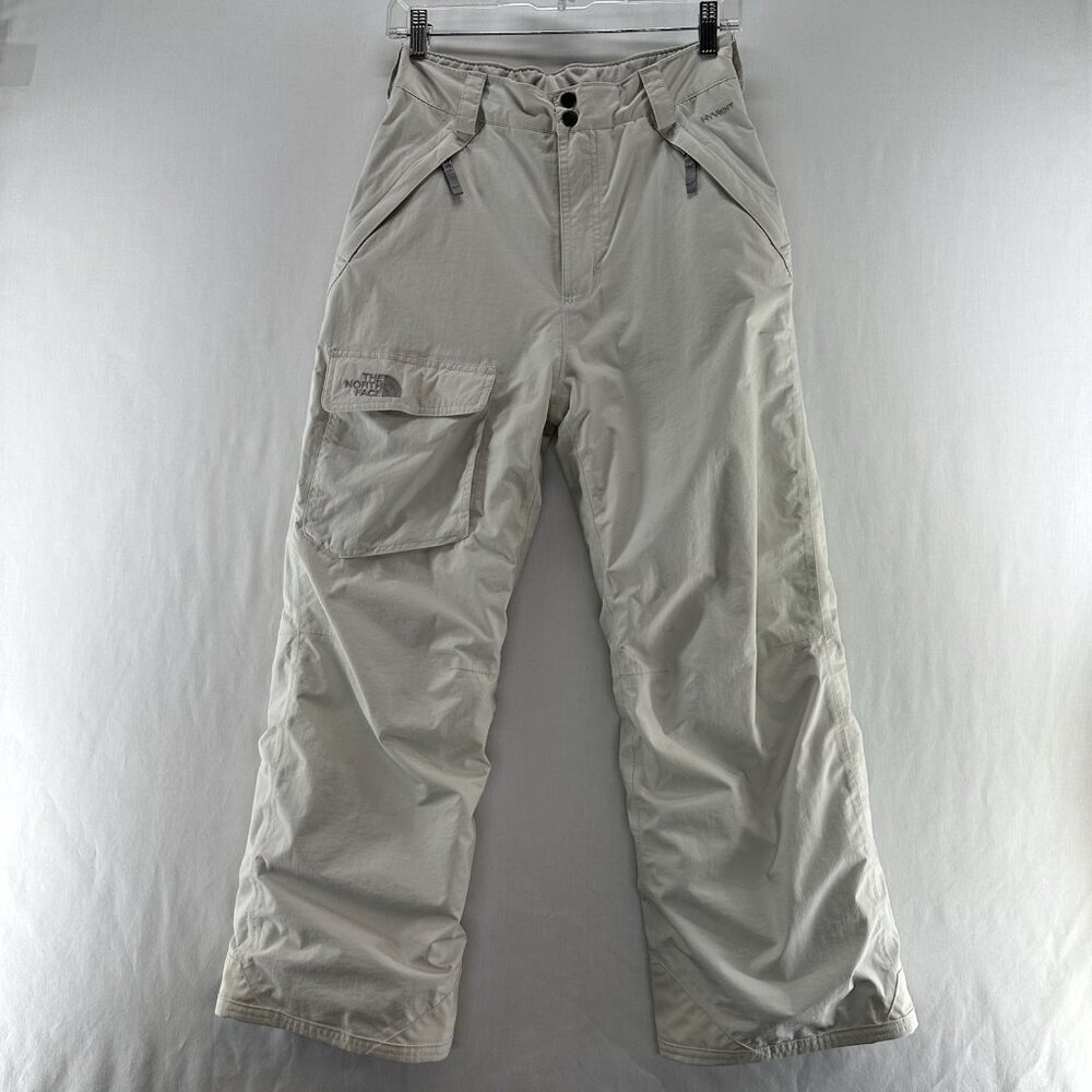 The North Face HyVent Insulated Snow Pants Youth Size (14/16) L Cargo Off White